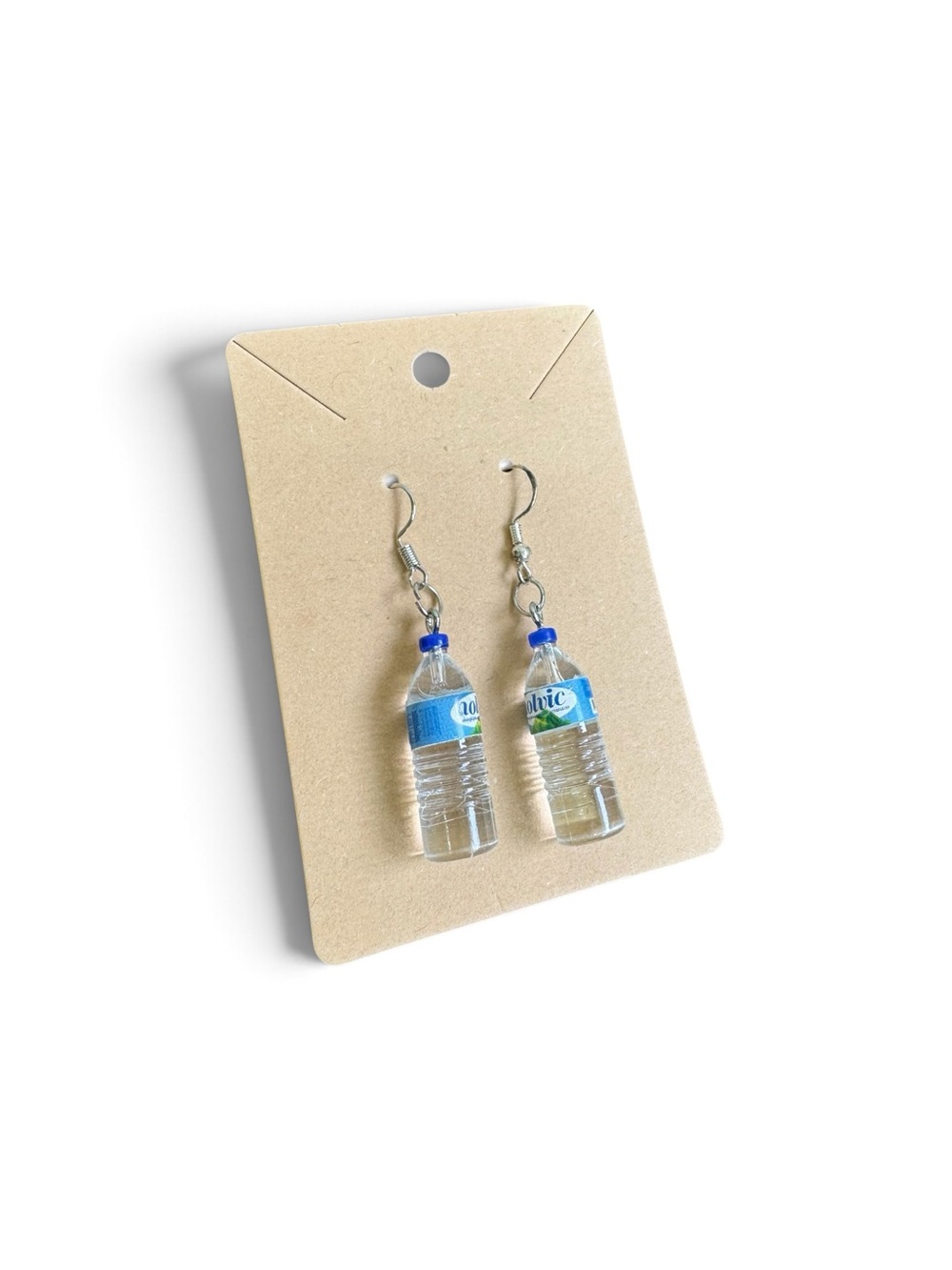 Handmade Mini Water Bottle Novelty Dangle Earrings